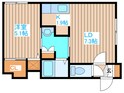 ルミエール東札幌Bの間取図