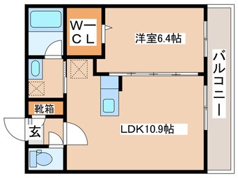 間取図 ＬＩＥＮ　Ｎ３３