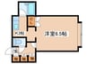 ベルメゾン北２２条 1Kの間取り