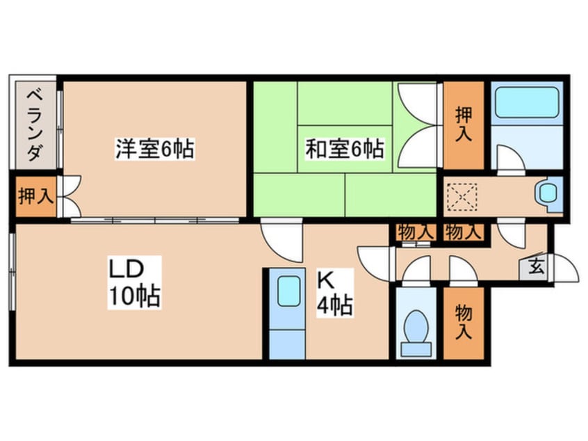 間取図 ベルメゾン北２２条
