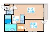円山ハウス 1LDKの間取り