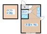 コア４・５ 1Rの間取り