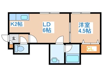 間取図 アビタ琴似