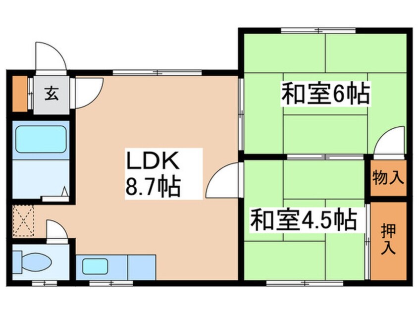 間取図 鈴木ハイツＢ