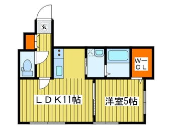 間取図 クラリス北16条　B棟