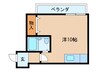アルトゥパ－クマンション 1Rの間取り