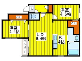 間取図 FINO中島公園Ⅰ