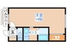澄川カサデュ－ク８１．８２ 1Kの間取り