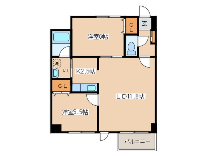 間取図 グレイスコート菊水