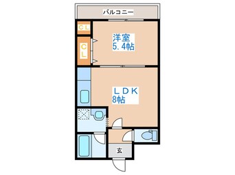 間取図 ベルマ－レ八軒