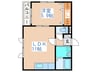 K′s Garden 1LDKの間取り