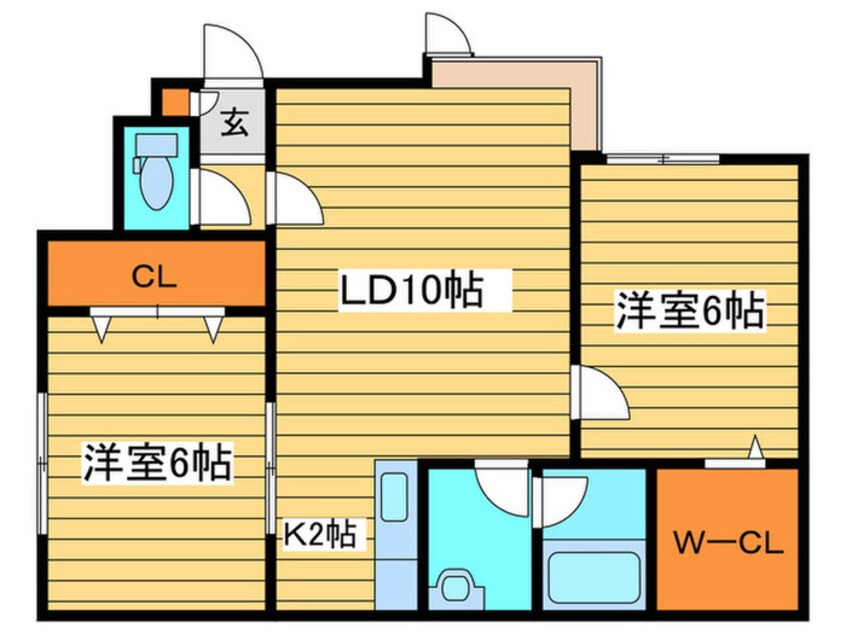 間取図 シャト－福住