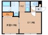 グラチェ 1DKの間取り