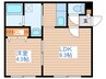 グラチェ 1LDKの間取り