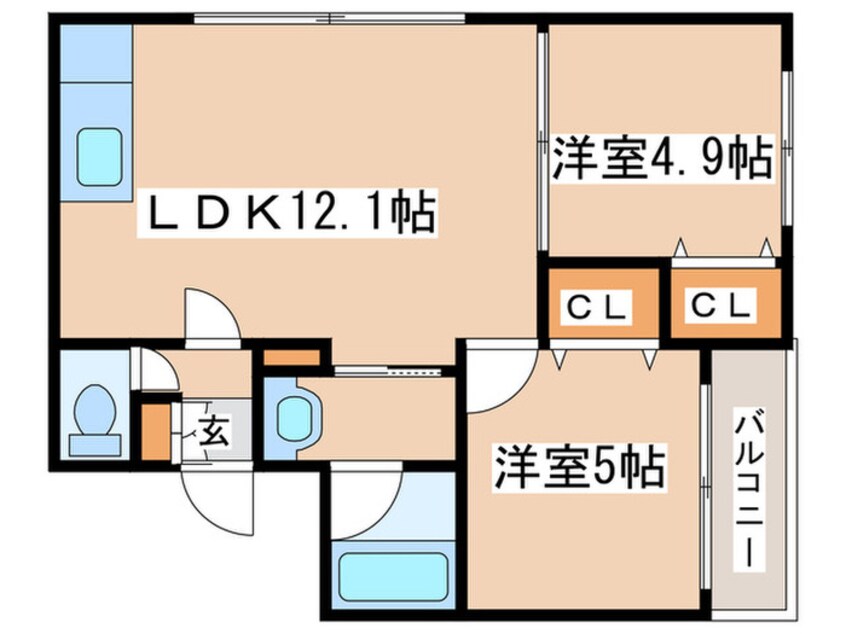 間取図 カサ ヴェルデ宮の森