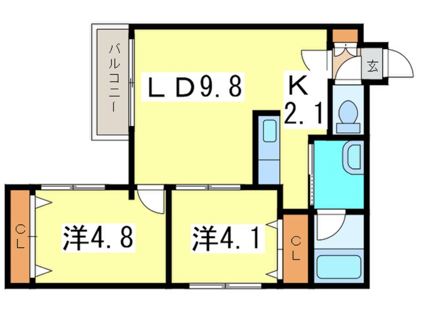 間取図 カサ ヴェルデ宮の森