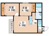 カサ ヴェルデ宮の森 2LDKの間取り