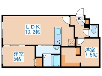 間取図 ﾚﾌﾞﾆｰｽﾞｻﾞ･ﾚｼﾞﾃﾞﾝｽ二十四軒ｾｶﾝﾄﾞ