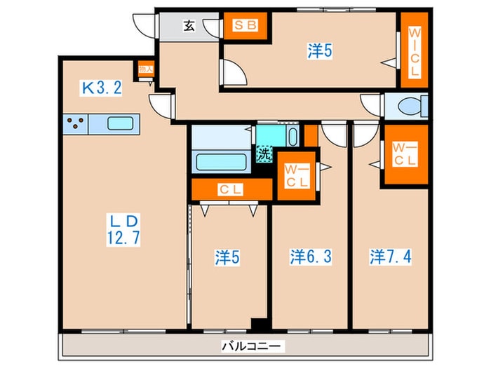 間取り図 S-RESIDENCE宮の森