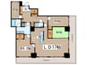 D´ｸﾞﾗﾌｫｰﾄ東札幌ﾋﾞｴﾝﾄﾀﾜｰ(2707) 4LDKの間取り
