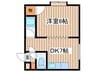 アーバン栄通Ｂ 1DKの間取り