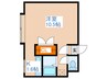 シャルマン豊平 1Kの間取り
