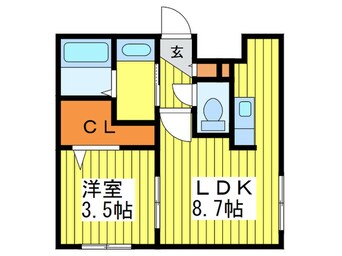 間取図 リベルタ桑園