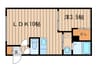 リベルタ桑園 1LDKの間取り