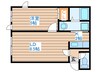 プラッツ南１６条 1LDKの間取り