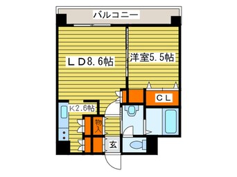 間取図 コンフォ－レ三貴