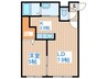 G・AMENITIES南4条 1LDKの間取り