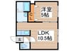 G・AMENITIES南4条 1LDKの間取り