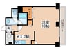 エナコ－ト大通２２ 1Kの間取り