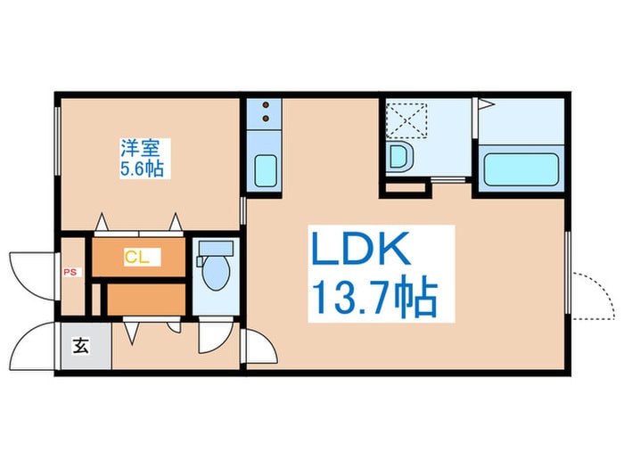 間取り図 ブルーイング平岸