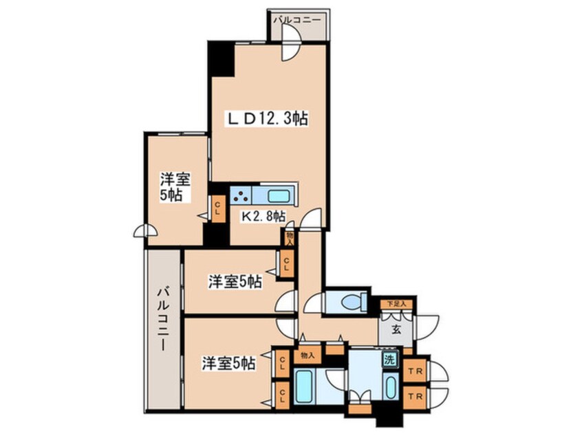 間取図 プランドール福住