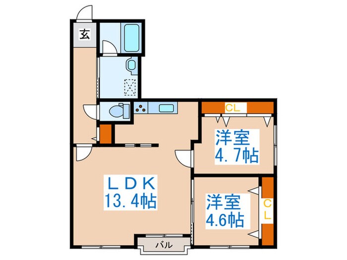 間取り図 Ｂｌａｎｃｕｂｅ.612