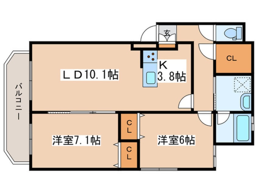 間取図 グランフォート伏見