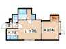 ラフィシア 1LDKの間取り