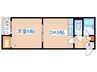 ジュオ山鼻 1DKの間取り