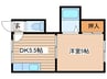 ビアンカマンション 1DKの間取り