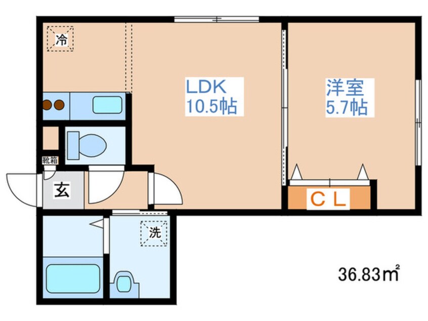 間取図 ゼスティ学園前