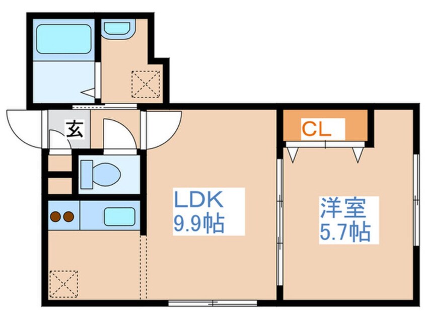 間取図 ゼスティ学園前