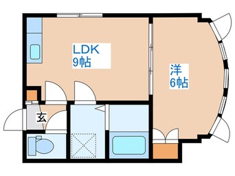 間取図 シングルコ－ト山鼻