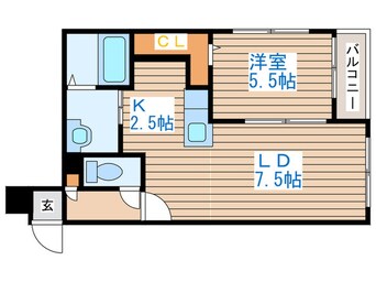 間取図 ラカーサフェリーチェ琴似