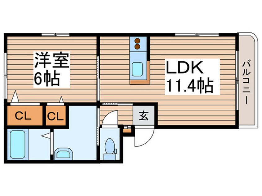 間取図 ラプラス北14条