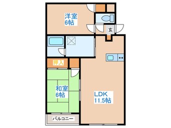 間取図 アドゥヴァンス新発寒