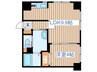 レガート東区役所前A棟 1LDKの間取り