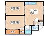 田中マンション 2LDKの間取り