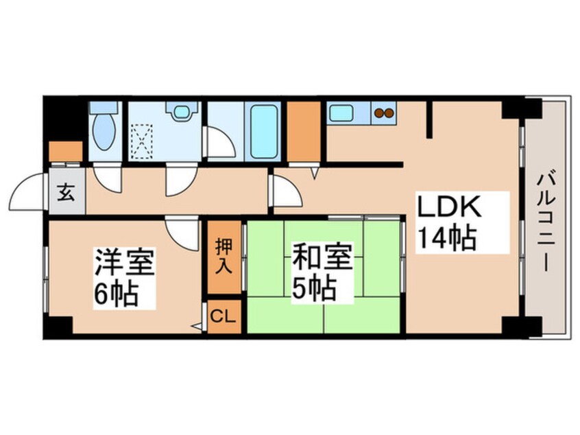 間取図 マイン中島公園