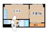藤井ビル北14条 1DKの間取り